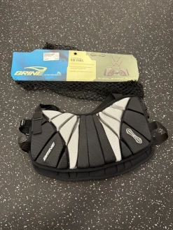 Used Brine SPARTAN Lacrosse Rib Pads Black LG