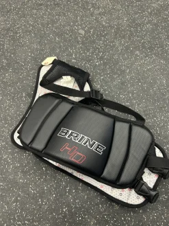 Used Brine TRIUMPH HD Lacrosse Rib Pads Black SM