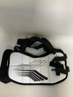 Used Brine UPRISING Lacrosse Rib Pads White Senior