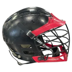 Used Cascade BLACK HELMET Lacrosse Helmet Black SM