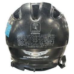 Used Cascade BLACK HELMET Lacrosse Helmet Black SM