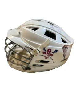 Used Cascade CPVR Lacrosse Helmet White M/L