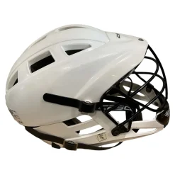 Used Cascade CS YOUTH WHITE Lacrosse Helmet White SM