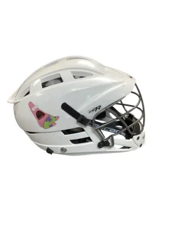 Used Cascade CS-R WHITE Lacrosse Helmet White SM