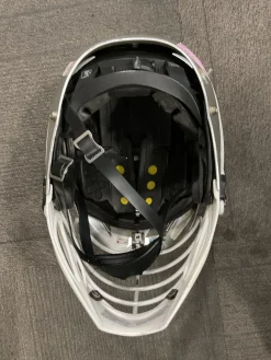 Used Cascade R HELMET Lacrosse Helmet Silver Fits all