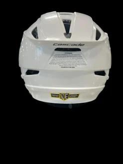 Used Cascade WHITE HELMET Lacrosse Helmet White SM