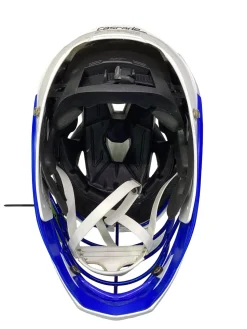 Used Cascade XRS 2023 WHITE/BLUE Lacrosse Helmet White SM