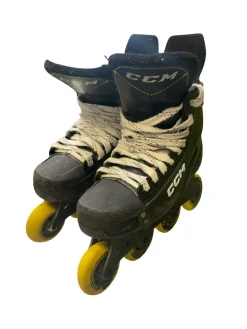 Used CCM SUPER TACKS 9350R Junior Aggressive Skates Black Junior 03