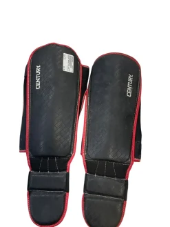 Used Century BRAVE Martial Arts Shin Pads Black L/XL