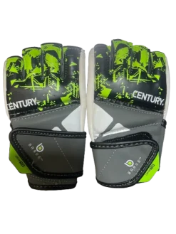 Used Century Martial Arts Gloves Black And Green SM