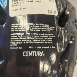 Used Century Martial Arts Head Gear Black