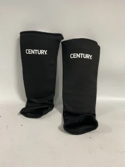 Used Century Martial Arts Shin Pads Black SM