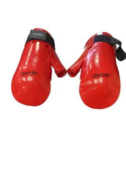 Used Century SPARRING GLOVES Martial Arts Hand Pads Red XL