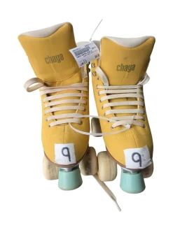 Used CHAYA SKATES SIZE 9 Senior Roller Quad Skates Gold Senior 9