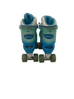 Used Child Roller Quad Skates Carolina Blue Adjustable