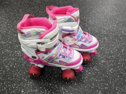 Used CIFAISI Junior Roller Quad Skates Pink Adjustable