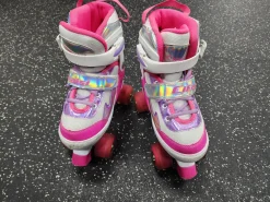 Used CIFAISI Junior Roller Quad Skates Pink Adjustable
