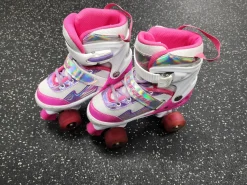 Used CIFAISI Junior Roller Quad Skates Pink Adjustable