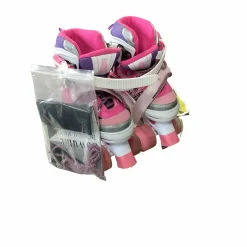 Used C-LUO Child Roller Quad Skates Pink Youth 06.0