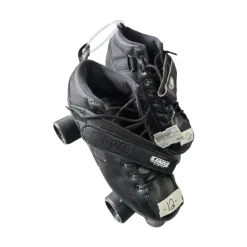 Used CRAZY ZOOM SKATES 12 Senior Roller Quad Skates Black Senior 12