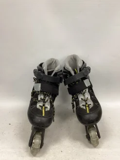 Used CYCLONE 10-13 Junior Aggressive Skates Black Adjustable