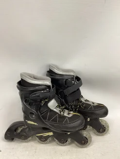 Used CYCLONE 10-13 Junior Aggressive Skates Black Adjustable