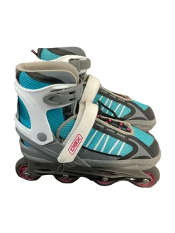 Used DBX ABEC 5 Senior Rec Fitness Skates Turquoise Adjustable