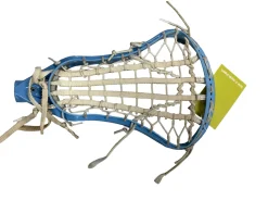 Used DeBeer SWAG Womens Lacrosse Head Silver/White/Royal