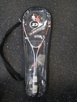 Used Dunlop HYPER TI Adult Squash Racquet Orange Unknown