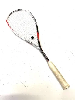 Used Dunlop PRO LITE BIOMIMETIC Adult Squash Racquet White Unknown