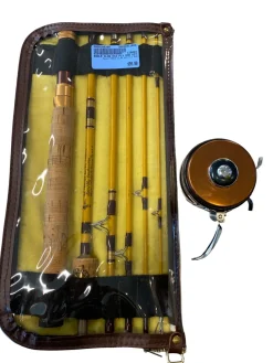 Used EAGLE CLAW EC2 FLY ROD Rod and Reel Combo