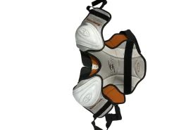 Used Easton SYNERGY Lacrosse Rib Pads White MD