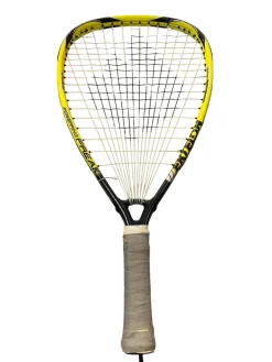 Used Ektelon POWERING FREAK Adult Racquetball Racquet Yellow 4 5/8"