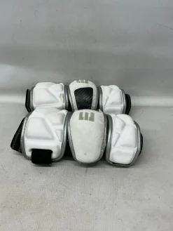 Used Epoch ARM PADS Lacrosse Arm Pads/Guards White MD