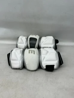 Used Epoch ARM PADS Lacrosse Arm Pads/Guards White MD