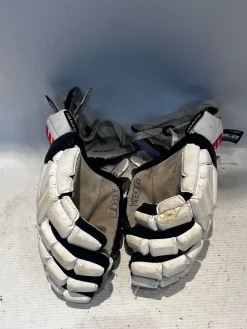Used Epoch INTEGRA Lacrosse Gloves Mens White MD