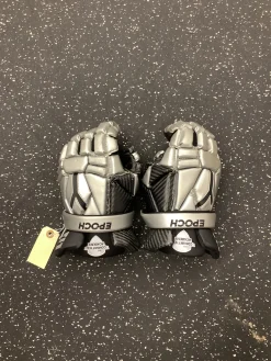 Used Epoch INTEGRA LAX Goalie Gloves M Black And Silver LG