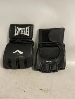 Used Everlast GRAPPLING GLOVES Martial Arts Gloves Black L/XL