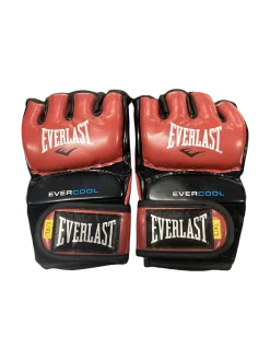 Used Everlast Martial Arts Gloves Red XL