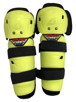 Used EVS KNEE GARDS Adult Knee Guard Yellow LG