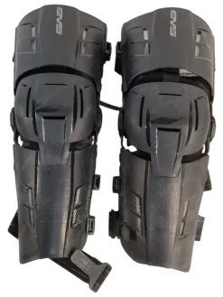Used EVS RS9 KNEE GUARDS Adult Knee Guard Black LG