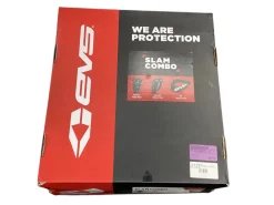 Used EVS SLAM COMBO KIT JR Junior Neck Brace Black