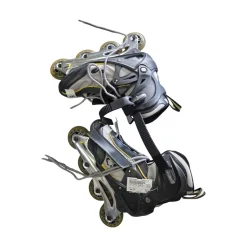Used Fila PRIMO COMP SZ 8 SKATES Senior Rec Fitness Skates Grey Senior 8
