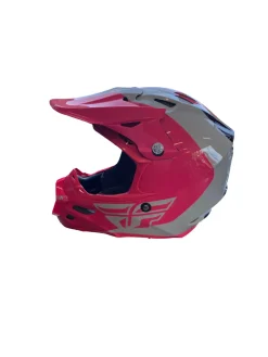 Used FLY F2 CARBON HELMET Junior Helmet Pink LG