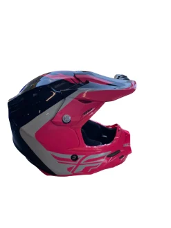 Used FLY F2 CARBON HELMET Junior Helmet Pink LG