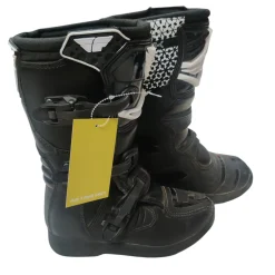 Used FLY MAVERIK Motocross Boots Black Youth 04