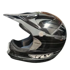 Used Fly Racing Adult Motocross Helmet Black XS