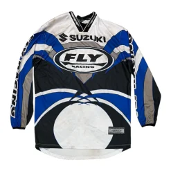 Used FLY Racing Adult Motocross Top White Medium