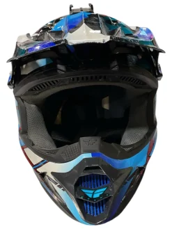 Used FLY RACING Junior Helmet Royal Blue LG