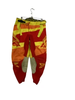 Used FLY RACING KINETIC BLOCKS Adult Bottom Yellow LG